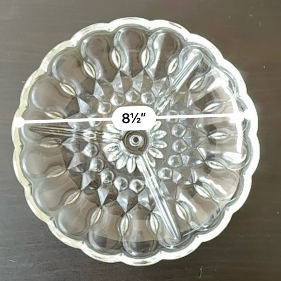 3-Section Glass Jewelry Tray - Picture 7 of 8